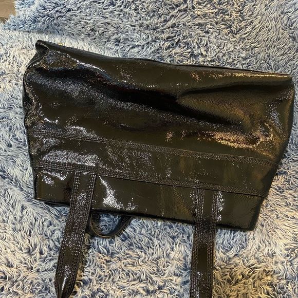 KATE SPADE SLEEK BLACK PATENT LEATHER HANDBAG CLAVERLY MARYANNE SHOULDER BAG - Picture 12 of 16